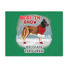Load image into Gallery viewer, Belgian Tervuren Best In Snow Placemat