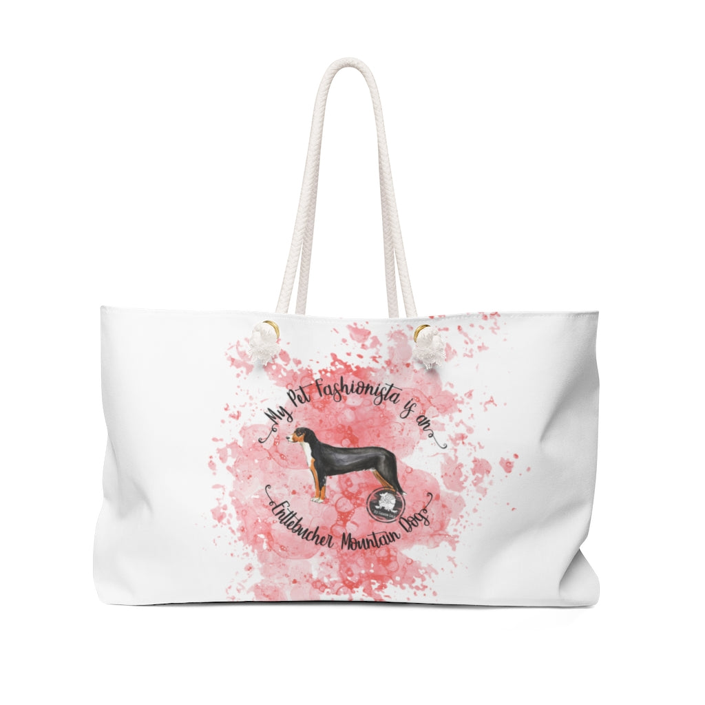 Entlebucher Mountain Dog Pet Fashionista Weekender Bag