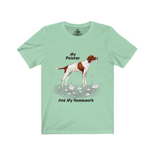 Load image into Gallery viewer, My Pointer Ate My Homework Unisex Jersey Short Sleeve Tee