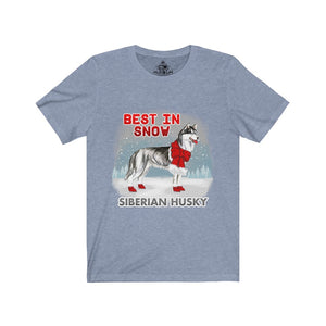 Siberian Husky Best In Snow Unisex Jersey Short Sleeve Tee