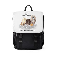 Load image into Gallery viewer, My Lhasa Apso Ate My Homework Backpack