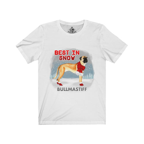 Bullmastiff Best In Snow Unisex Jersey Short Sleeve Tee