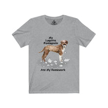 Load image into Gallery viewer, My Lagotto Romagnolo Ate My Homework Unisex Jersey Short Sleeve Tee
