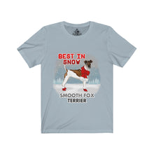 Load image into Gallery viewer, Smooth Fox Terrier Best In Snow Unisex Jersey Short Sleeve Tee