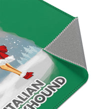 Load image into Gallery viewer, Italian Greyhound Best In Snow Area Rug