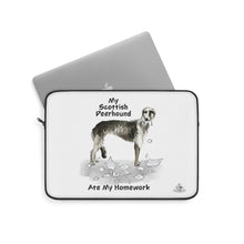 Load image into Gallery viewer, My Scottish Deerhound Ate My Homework Laptop Sleeve