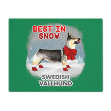 Load image into Gallery viewer, Swedish Vallhund Best In Snow Placemat