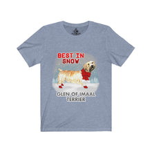 Load image into Gallery viewer, Glen of Imaal Terrier Best In Snow Unisex Jersey Short Sleeve Tee
