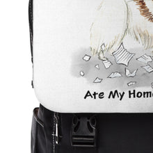 Load image into Gallery viewer, My Papillon Ate My Homework Backpack