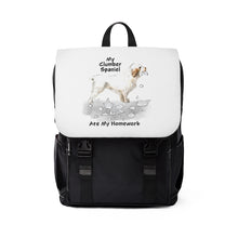 Load image into Gallery viewer, My Clumber Spaniel Ate My Homework Backpack