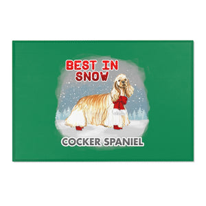 Cocker Spaniel Best In Snow Area Rug