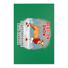 Load image into Gallery viewer, Staffordshire Bull Terrier Best In Snow Area Rug