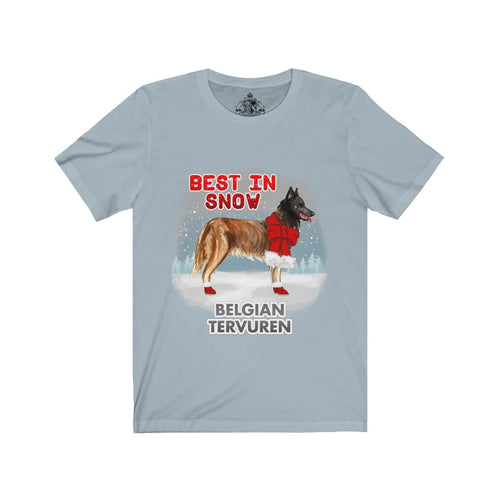 Belgian Tervuren Best In Snow Unisex Jersey Short Sleeve Tee