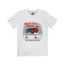 Load image into Gallery viewer, Otterhound Best In Snow Unisex Jersey Short Sleeve Tee