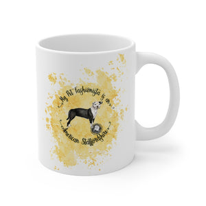 American Staffordshire Dog Pet Fashionista Coffee Mug