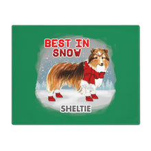 Load image into Gallery viewer, Sheltie Best In Snow Placemat