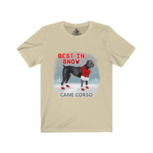 Load image into Gallery viewer, Cane Corso Best In Snow Unisex Jersey Short Sleeve Tee