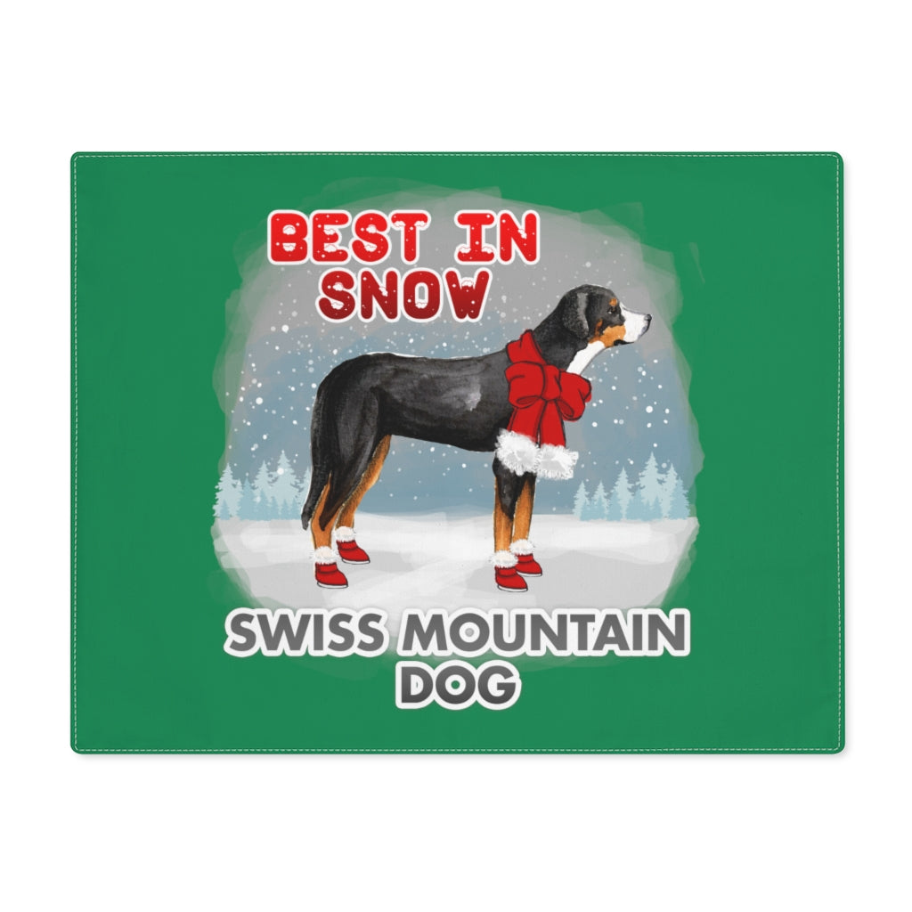 Swiss Mountain Dog Best In Snow Placemat