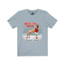 Load image into Gallery viewer, Great Dane Best In Snow Unisex Jersey Short Sleeve Tee