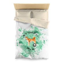 Load image into Gallery viewer, Shiba Inu Pet Fashionista Duvet Cover