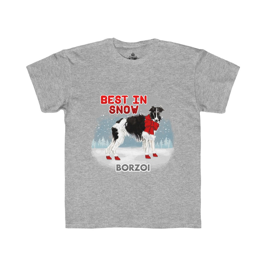 Borzoi Best In Snow Kids Regular Fit Tee