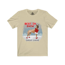 Load image into Gallery viewer, Great Dane Best In Snow Unisex Jersey Short Sleeve Tee