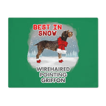 Load image into Gallery viewer, Wirehaired Pointing Griffon Best In Snow Placemat