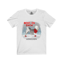 Load image into Gallery viewer, Lowchen Best In Snow Unisex Jersey Short Sleeve Tee