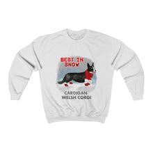 Load image into Gallery viewer, Cardigan Welsh Corgi Best In Snow Heavy Blend™ Crewneck Sweatshirt