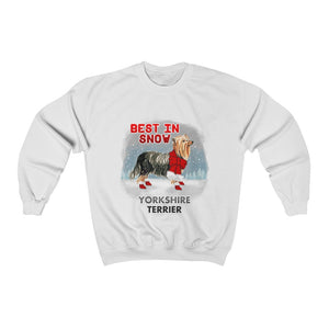 Yorkshire Terrier Best In Snow Heavy Blend™ Crewneck Sweatshirt