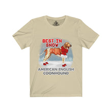 Load image into Gallery viewer, American English Coonhound Best In Snow Unisex Jersey Short Sleeve Tee