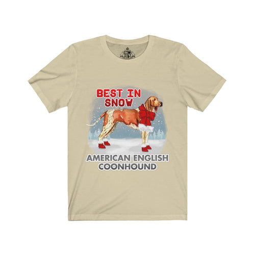 American English Coonhound Best In Snow Unisex Jersey Short Sleeve Tee