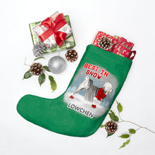 Load image into Gallery viewer, Lowchen Best In Snow Christmas Stockings
