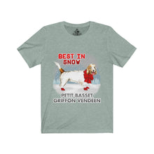 Load image into Gallery viewer, Petit Basset Griffon Vendeen Best In Snow Unisex Jersey Short Sleeve Tee