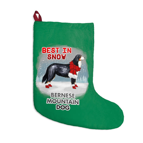 Bernese Mountain Dog Best In Snow Christmas Stockings