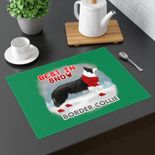 Load image into Gallery viewer, Border Collie Best In Snow Placemat
