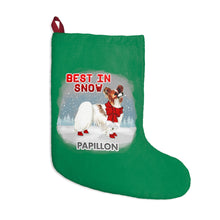 Load image into Gallery viewer, Papillon Best In Snow Christmas Stockings