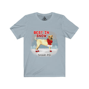 Shar Pei Best In Snow Unisex Jersey Short Sleeve Tee