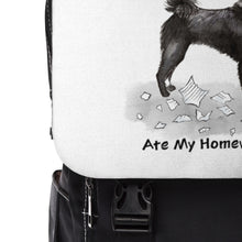 Load image into Gallery viewer, My Schipperke Ate My Homework Backpack