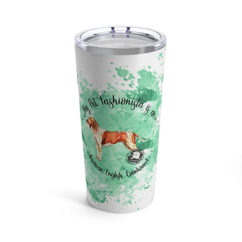 American English Coonhound Pet Fashionista Tumbler