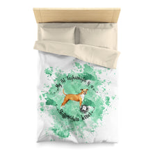 Load image into Gallery viewer, Staffordshire Terrier Pet Fashionista Duvet Cover