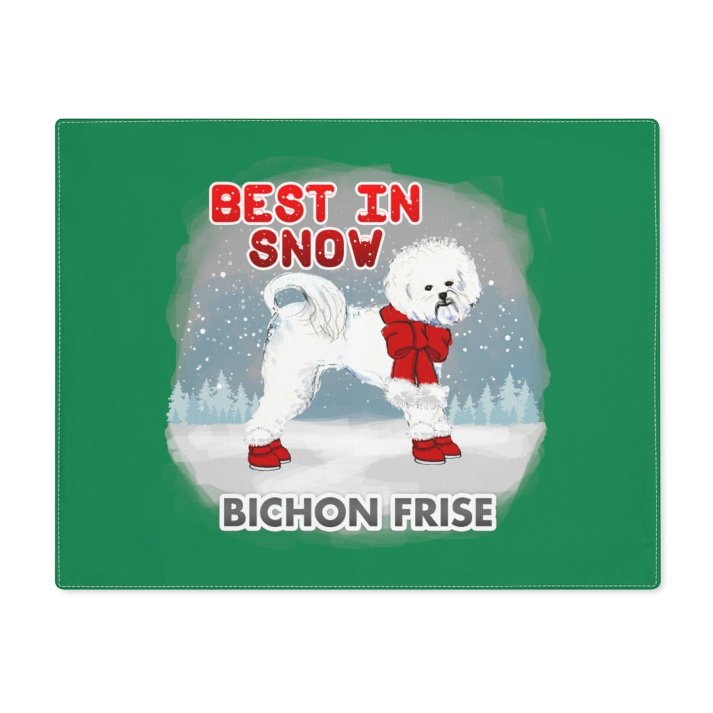 Bichon Frise Best In Snow Placemat