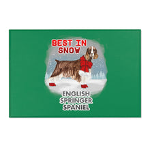 Load image into Gallery viewer, English Springer Spaniel Best In Snow Area Rug