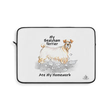 Load image into Gallery viewer, My Sealyham Ate My Homework Laptop Sleeve