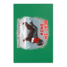 Load image into Gallery viewer, Gordon Setter Best In Snow Area Rug