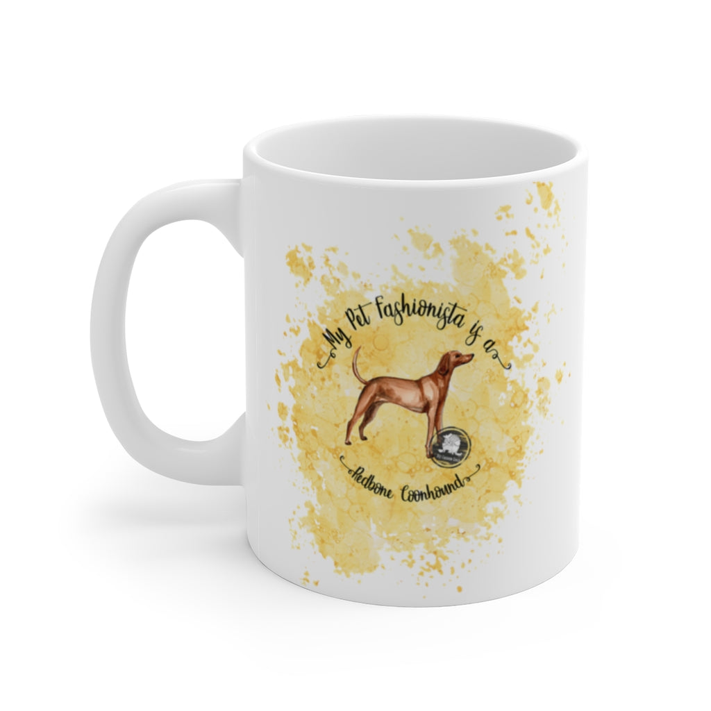 Redbone Coonhound Pet Fashionista Mug