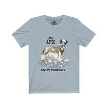 Load image into Gallery viewer, My Cesky Terrier Ate My Homework Unisex Jersey Short Sleeve Tee