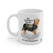 Load image into Gallery viewer, My Yorkshire Terrier Ate My Homework Mug