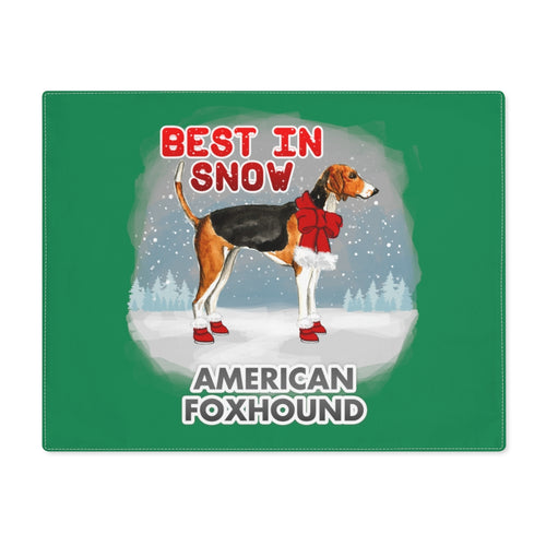 American Foxhound Best In Snow Placemat