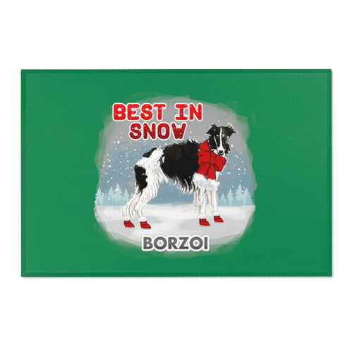 Borzoi Best In Snow Area Rug